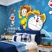 Chọn giấy dán tường phòng ngủ doremon cho bé yêu